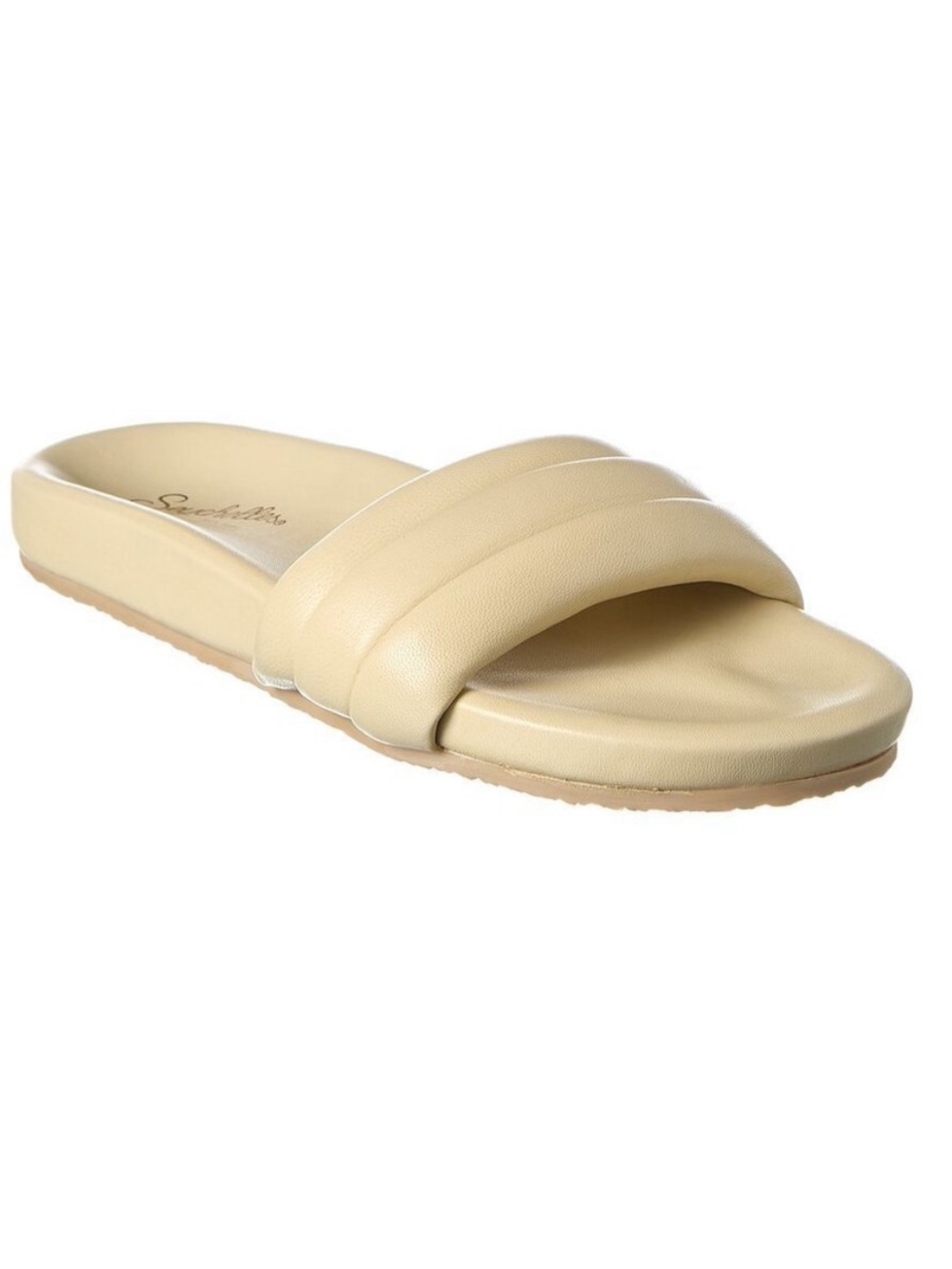 Seychelles Low Key Leather Slide in bone / off white size 9